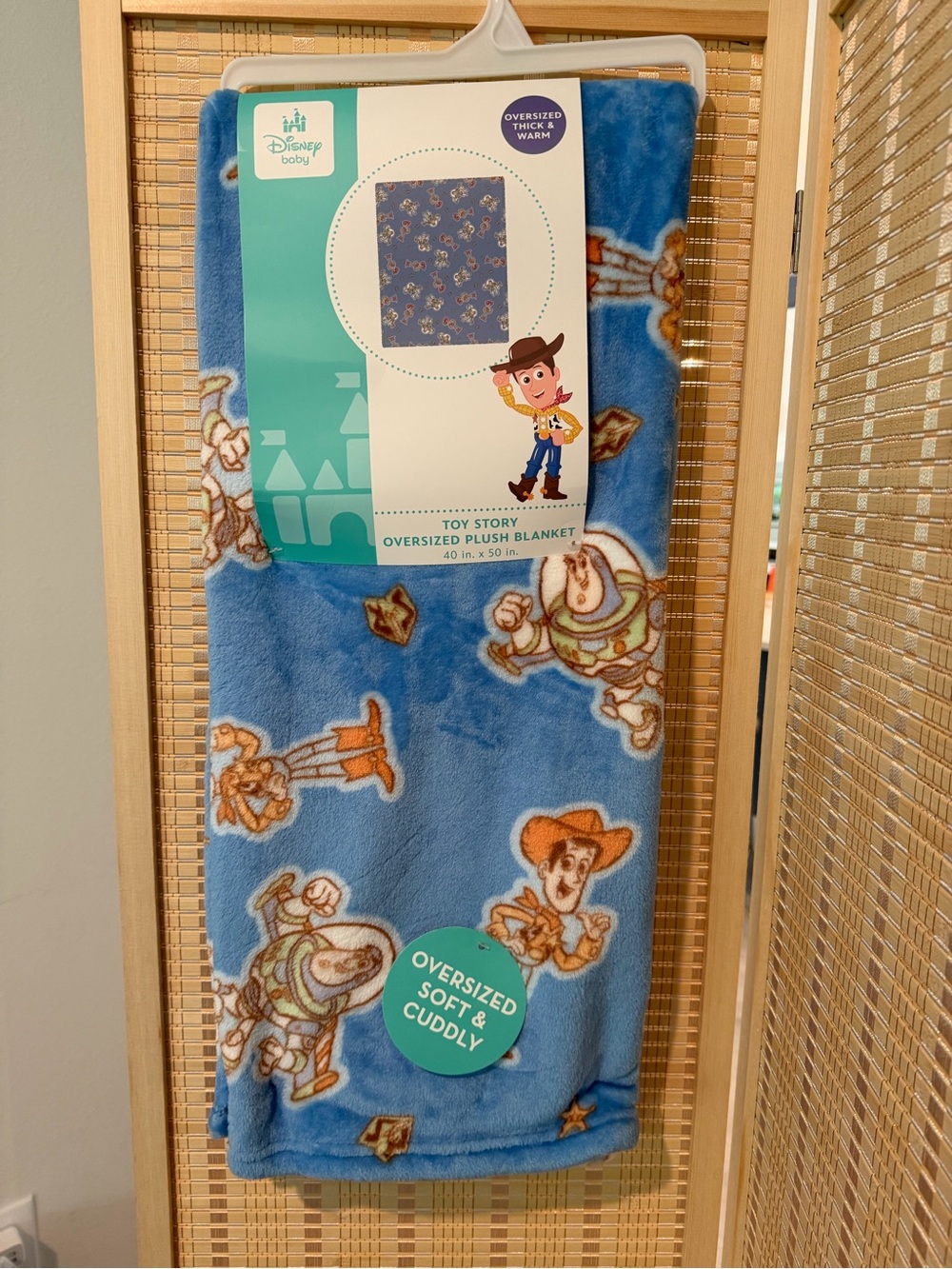 Disney Toy Story Oversized Plush Blanket - Blue